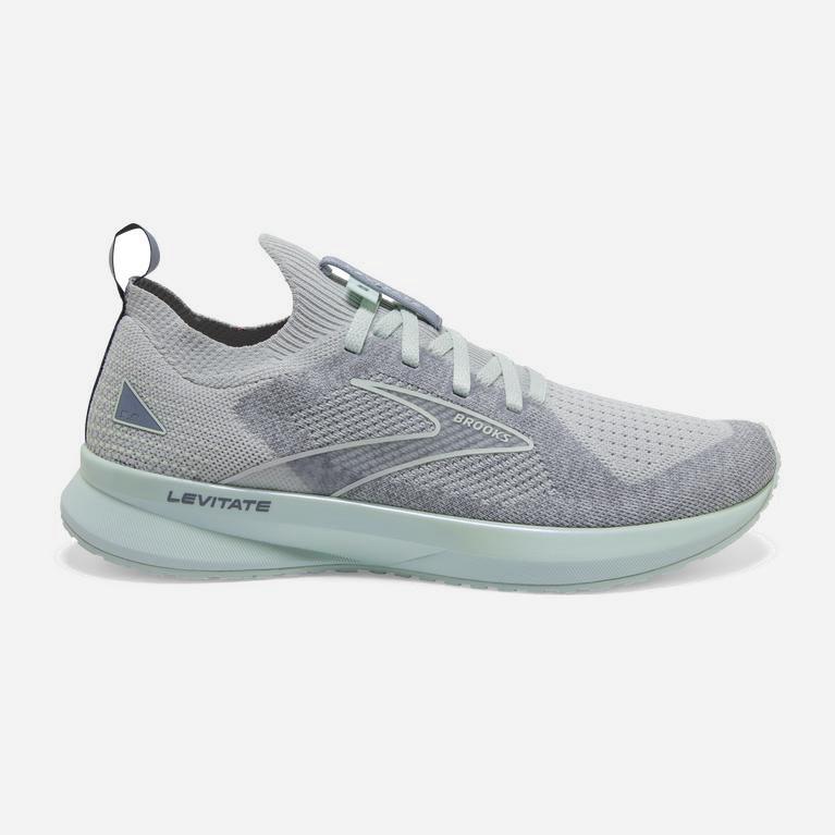 Brooks Women's Levitate Stealthfit 5 Energy Return Road Running Shoes Singapore - Grey/Aqua Glass (8